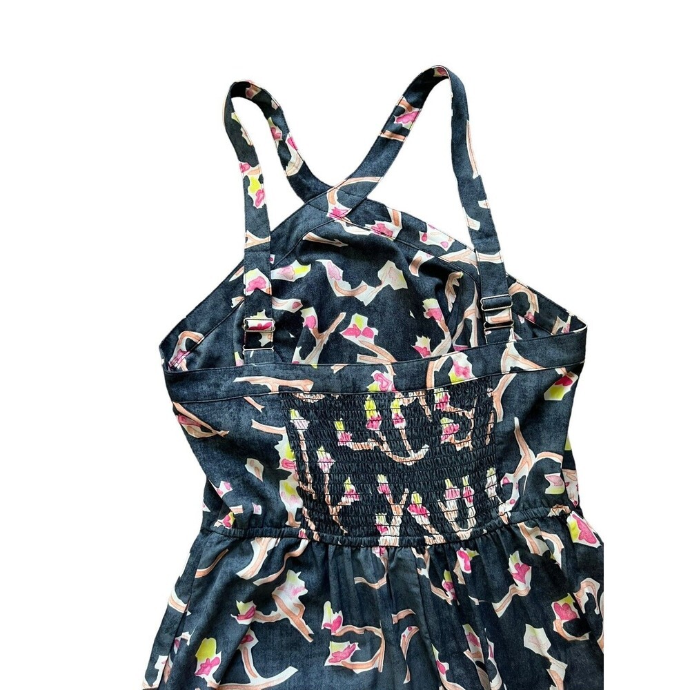 CAbi Dress Women's Size 4 Blue Watercolor Print‎ Aurora Paradise Maxi Halter - Picture 11 of 14